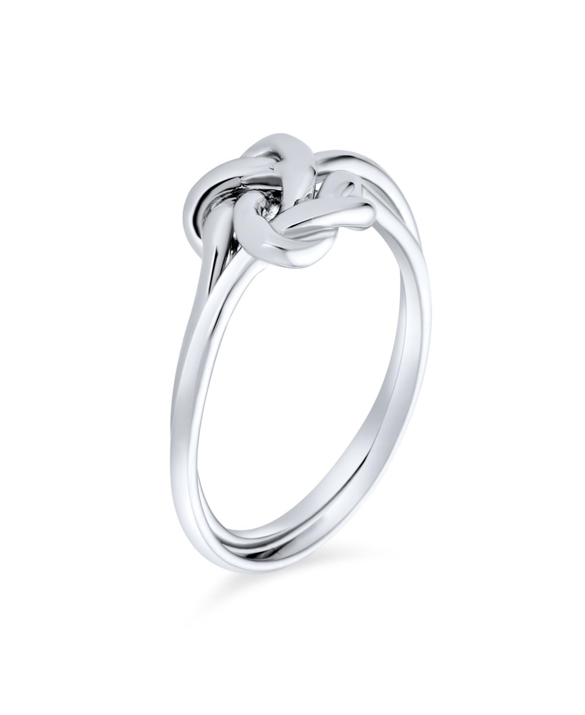 Bling Jewelry Best Friends Irish Celtic Love Knots Infinity Promise Ring Band For Women Oxidized .925 Sterling- Silver