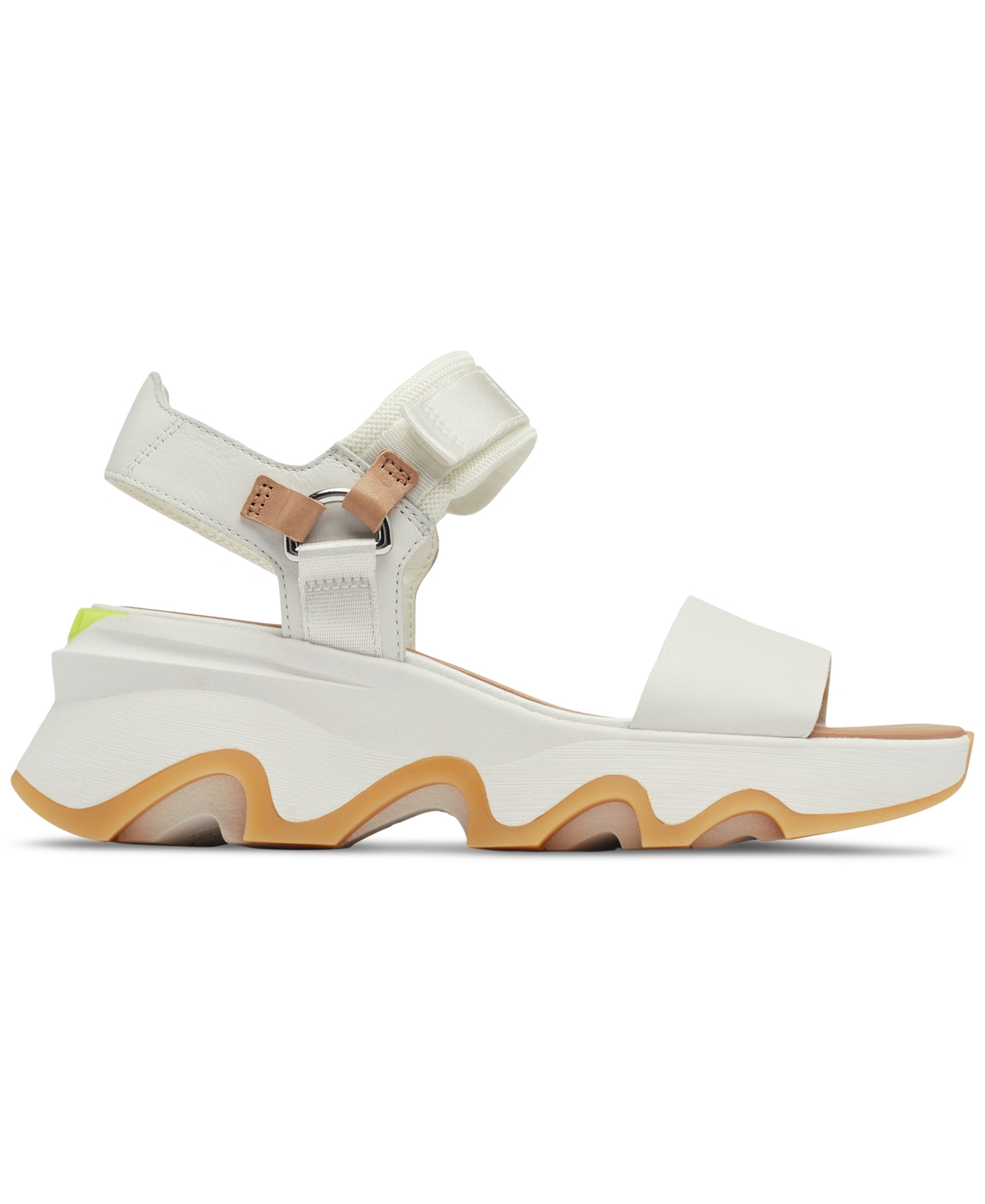 Shop Sorel Women's Kinetic Impact Ankle-strap Sport Platform Sandals In Sea Salt,radiation
