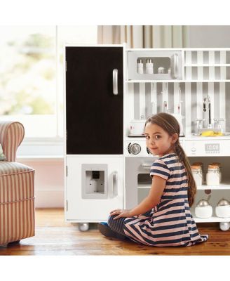 Wood Kitchen Toy Kids Cooking Pretend Play Stew/ Utensils, Sounds & WordPad