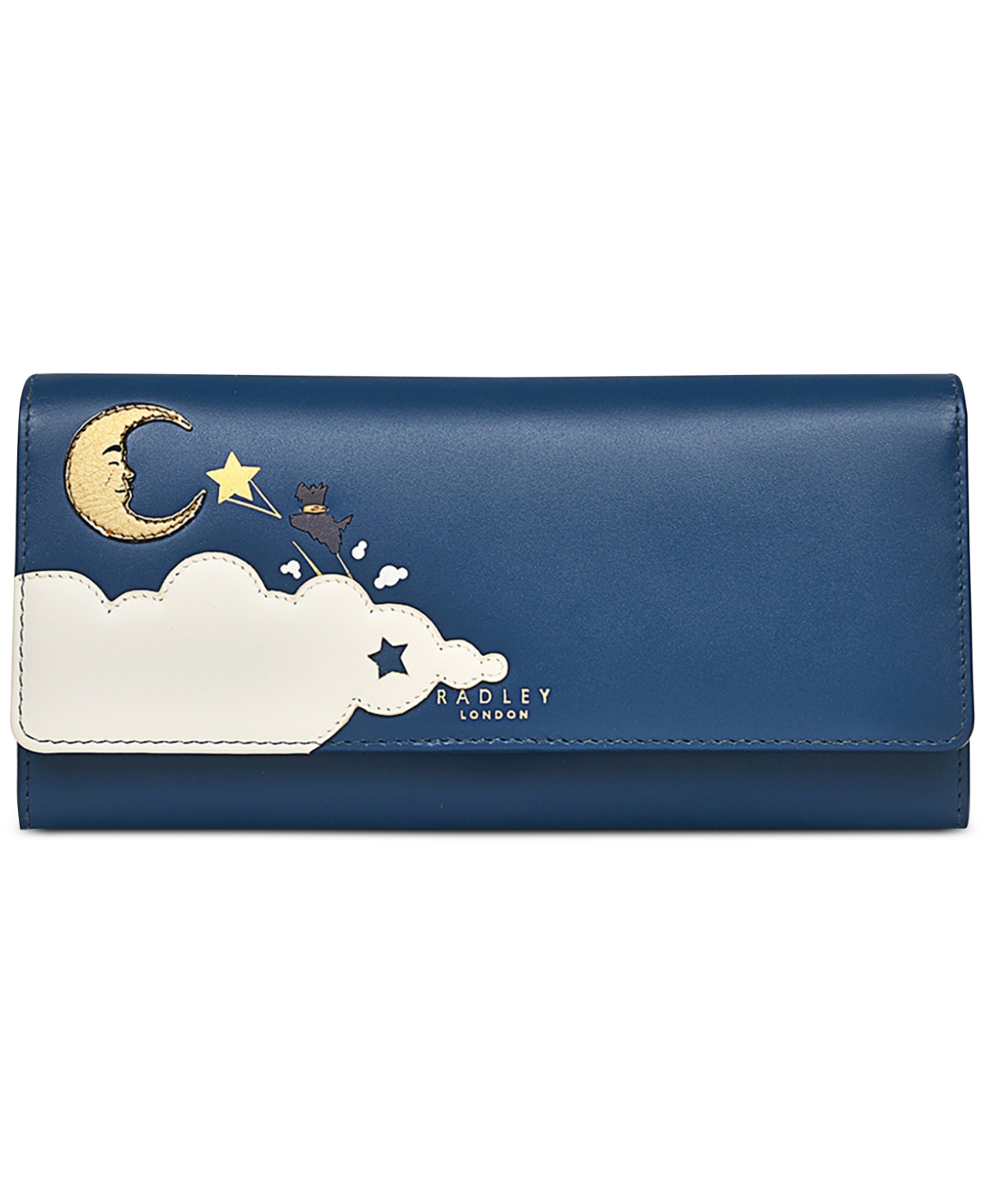 Radley London Shoot For The Moon Large Leather Flapover Wallet In Dark Teal