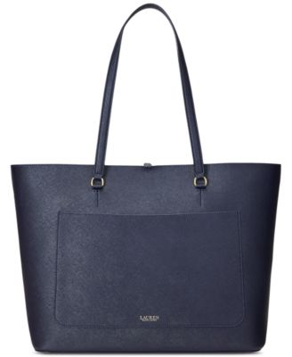 日本未入荷 Ralph Lauren レザー トートバッグ Karly Large Tote Lauren Ralph Lauren Crosshatch Leather Large Karly Tote Bag
