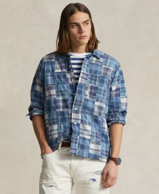 ★★POLO RALPH LAUREN★★ Classic fit patchwork madras shirt Classic Fit Patchwork Madras Shirt