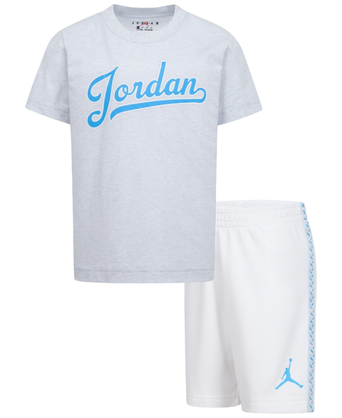 Shop Jordan Little Boys Flight Mvp Tee And Mesh Shorts Set In White