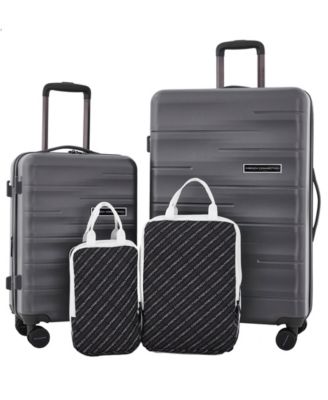 4Pc Expandable Rolling Hardside Luggage Set