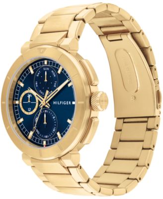 Men's Multifunction Gold-Tone Stainless Steel Watch 44mm