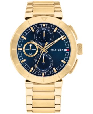 Men's Multifunction Gold-Tone Stainless Steel Watch 44mm