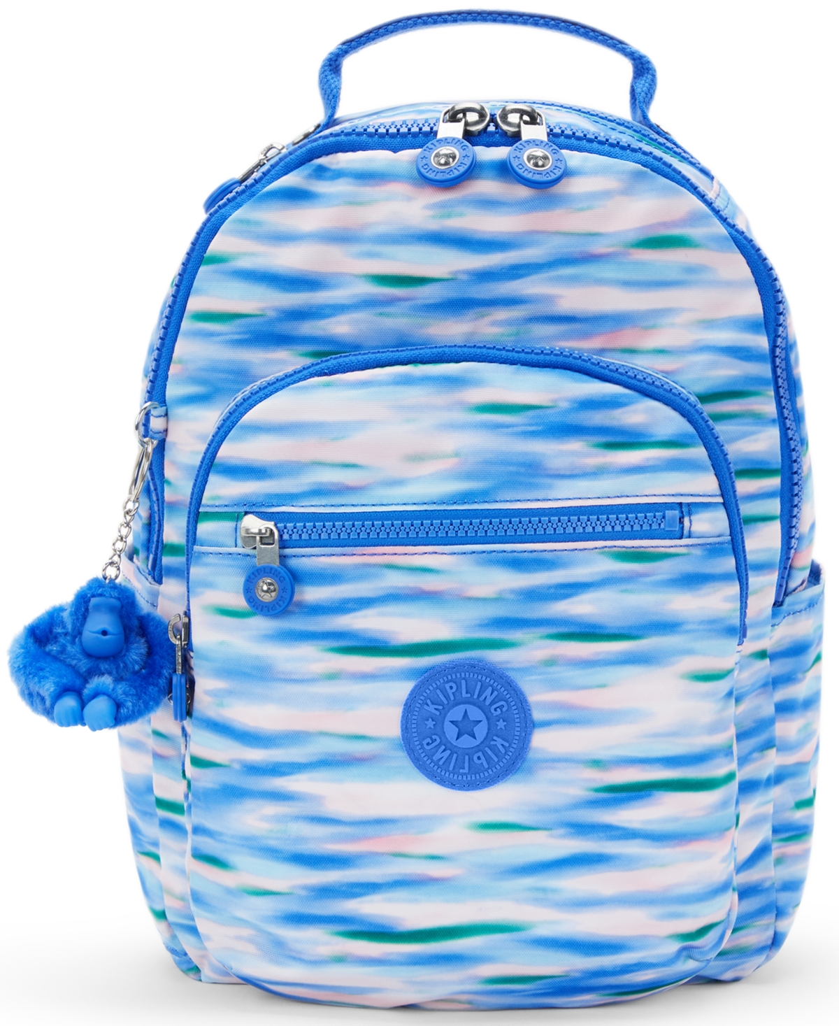 Kipling Seoul S Tablet Medium Zip-around Backpack In Diluted Blue