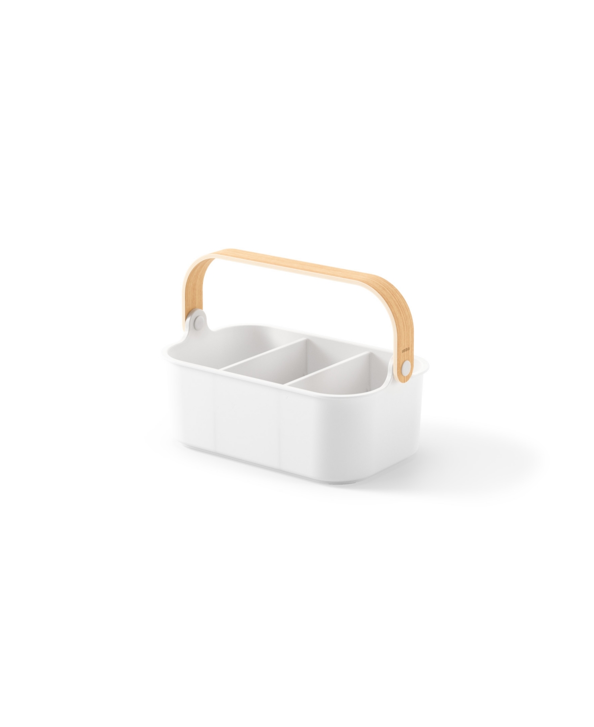 Shop Umbra Bellwood Stackable Bins In White,natural