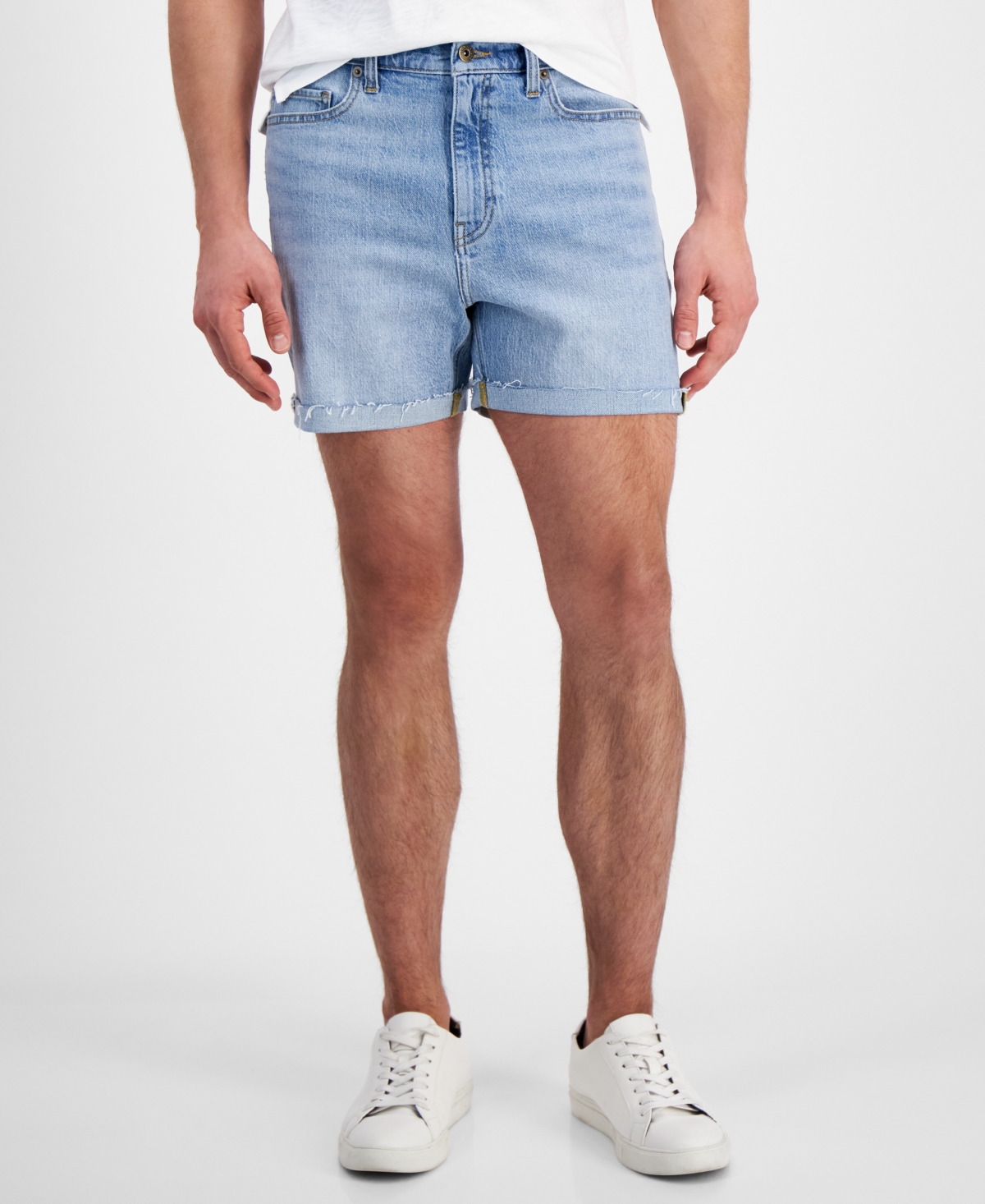 Sun + Stone Men's Breeze Regular-fit Denim Shorts, Created For Macy's