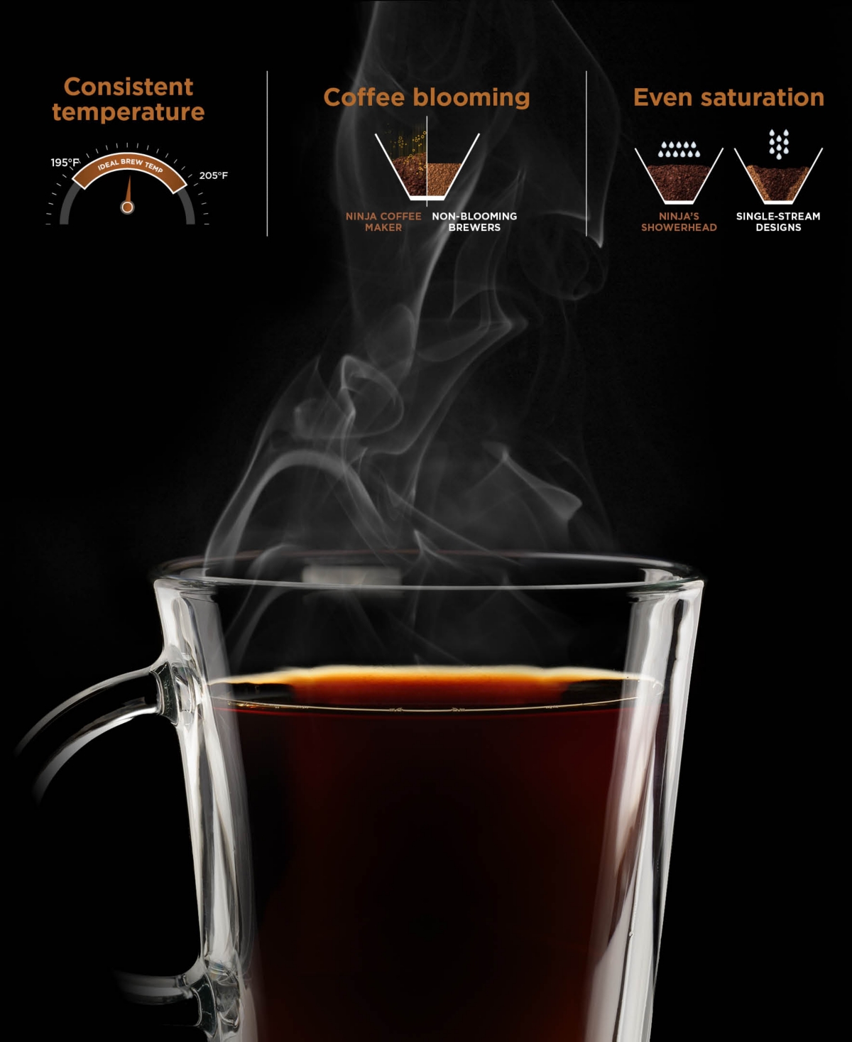 Ninja Hot & Iced Xl Coffee Maker With Rapid Cold Brew Cm371 In No Color