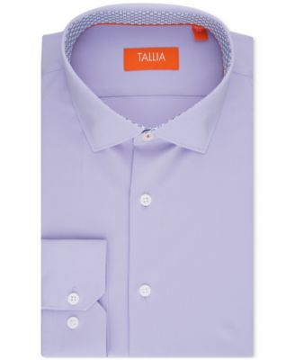 Men's Slim-Fit Solid Poplin Dress Shirt