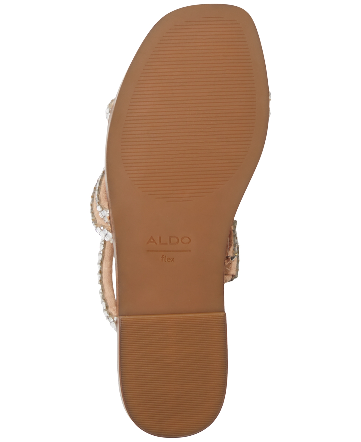 Shop Aldo Women's Triton Rhinestone Strappy Slide Sandals In Silver