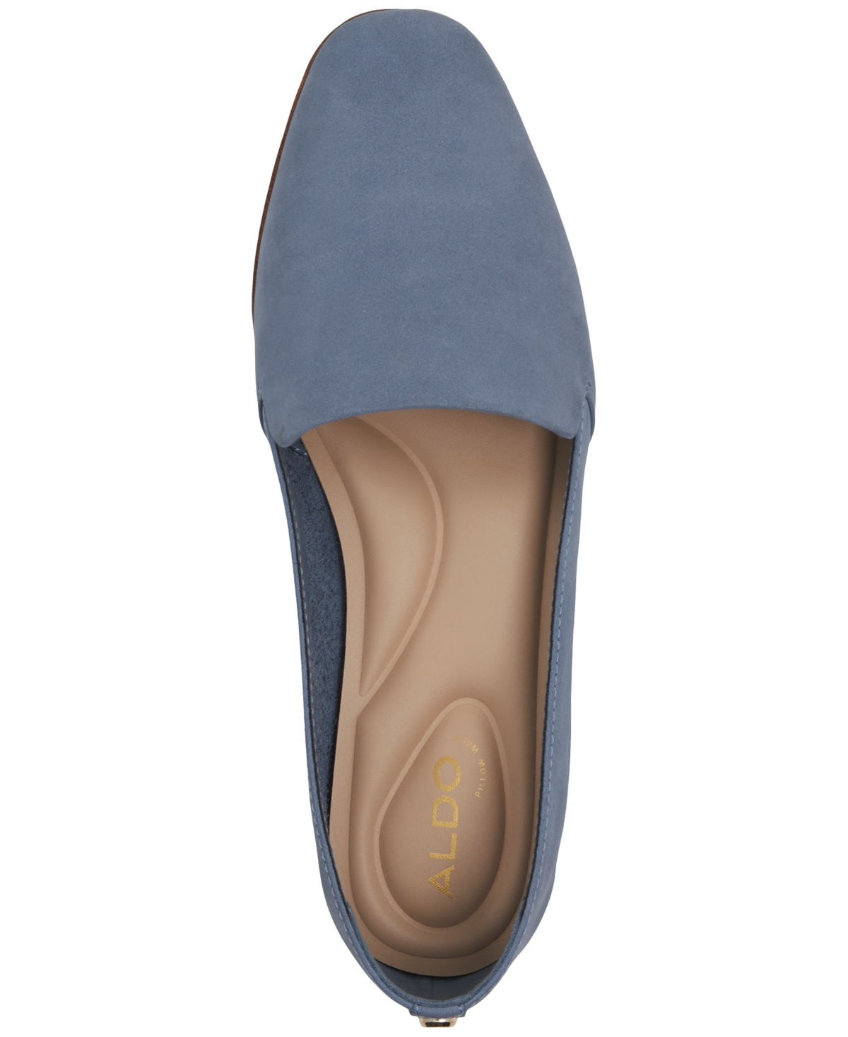 Shop Aldo Women's Veadith Almond Toe Slip-on Flat Loafers In Blue