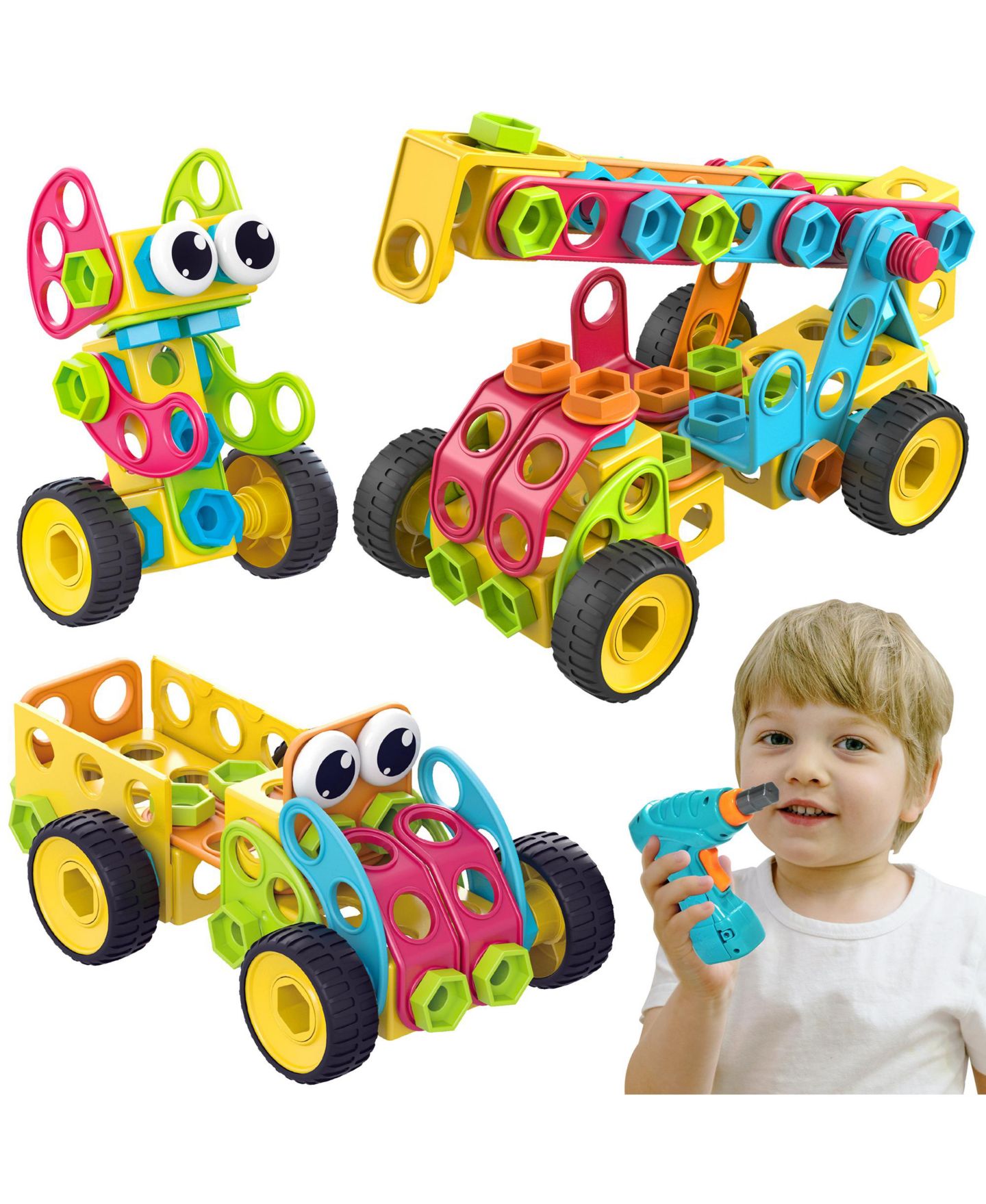 Детский конструктор Contixo Kids Toy Magnet Tiles -3D Building Blocks Stem Construction — фото 1