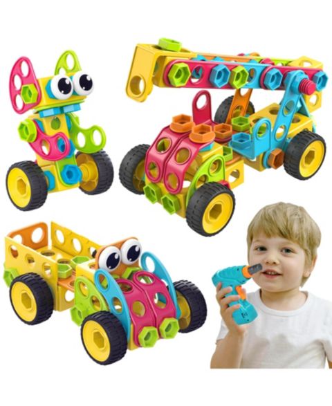 Детский конструктор Contixo Kids Toy Magnet Tiles -3D Building Blocks Stem Construction