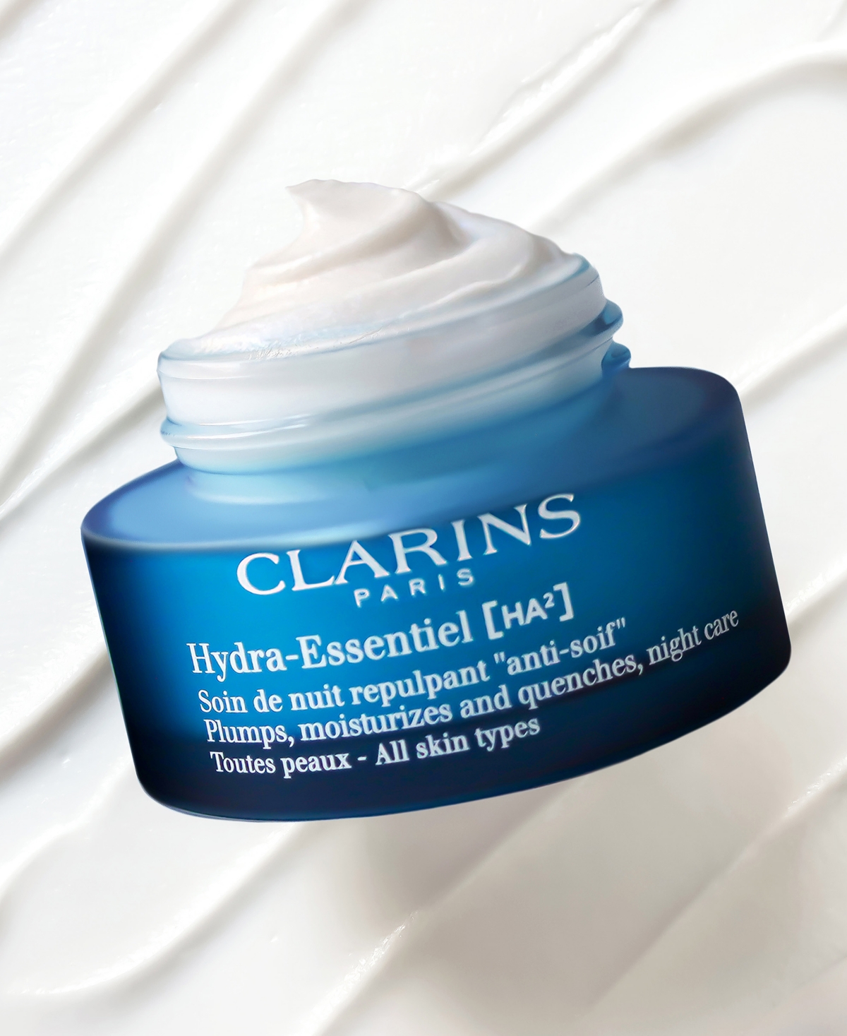 Shop Clarins Hydra-essentiel Night Moisturizer With Double Hyaluronic Acid, 1.7 Oz. In No Color