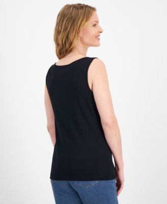 Women's Cotton Square-Neck Tank Top