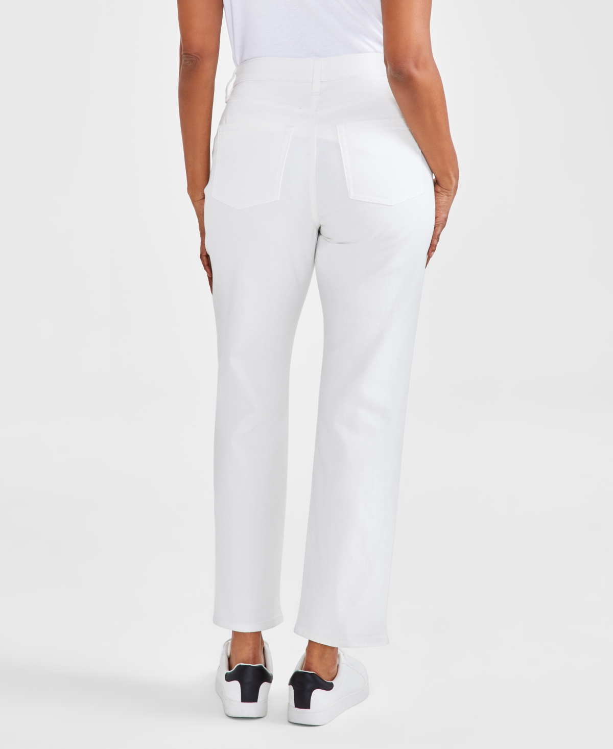 Style & Co Women's Curvy Straight-Leg High Rise Jeans, Created for Macy's