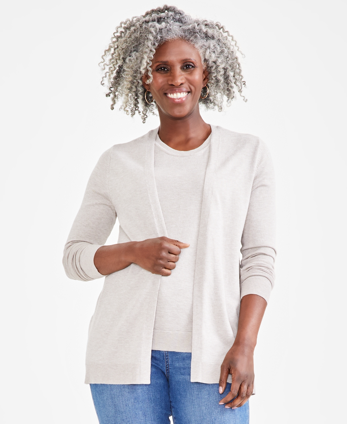 Style Co Women s Open Front Cardigan Sweater Created for Macy s Oliva Smart Closet