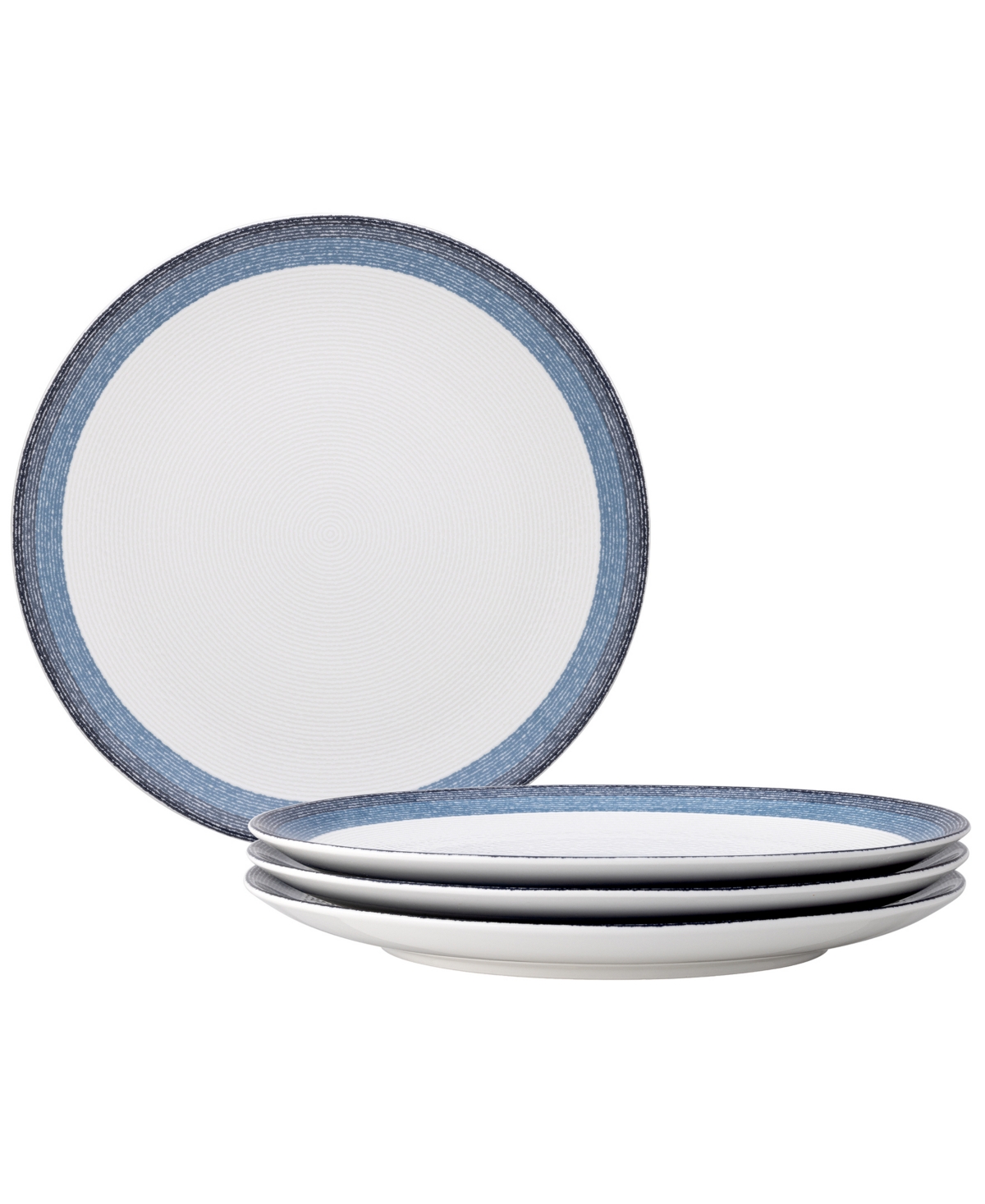 Colorscapes Layers Coupe Dinner Plate Set/4, 11" - Navy