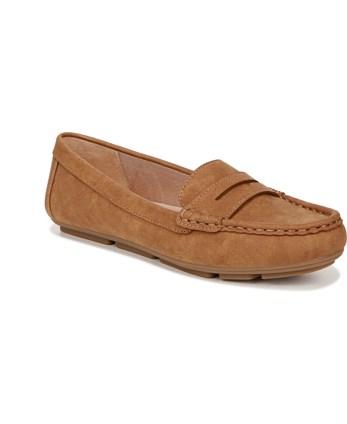 Women's Riviera Slip On Penny Loafers - Tan Faux Leather