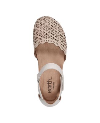 Women's Bronnie Perforated Two-Piece Flat Sandals