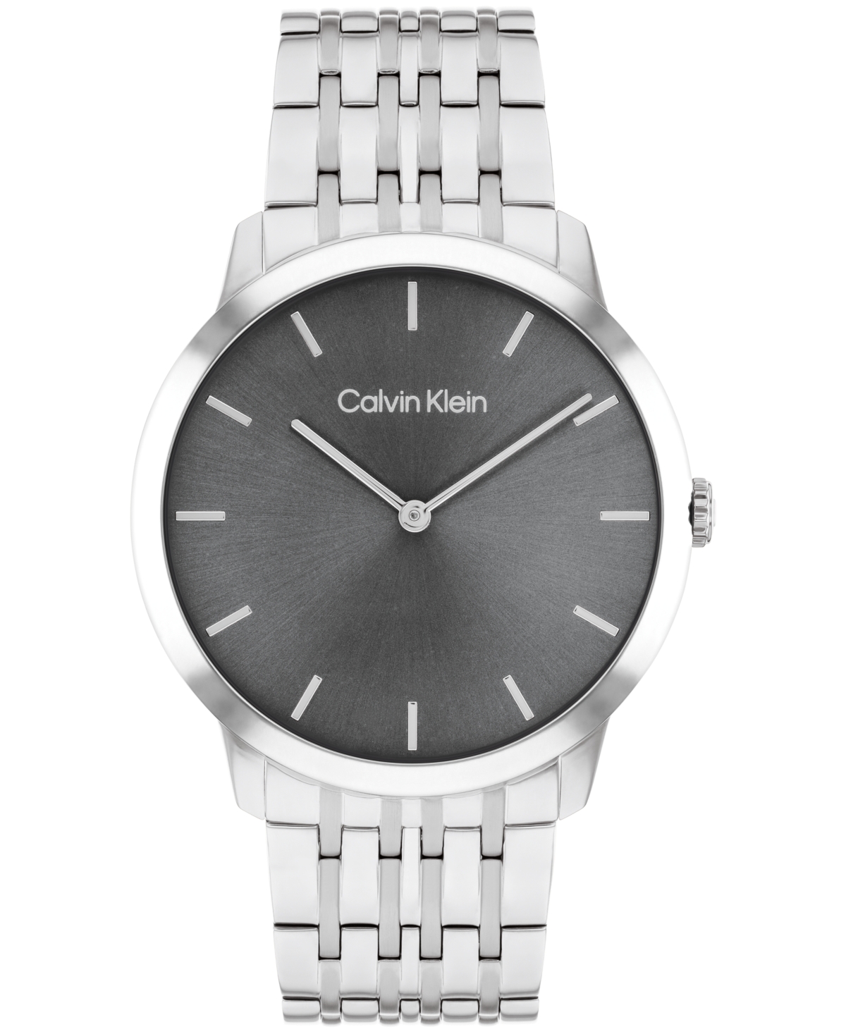 Calvin Klein Men's Intrigue Silver-tone Stainless Steel Bracelet Watch 40mm