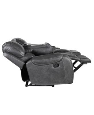 Keily 86" Manual Recliner Sofa Grey