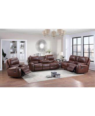 Keily 39" Manual Swivel Glider Recliner Chair - Brown