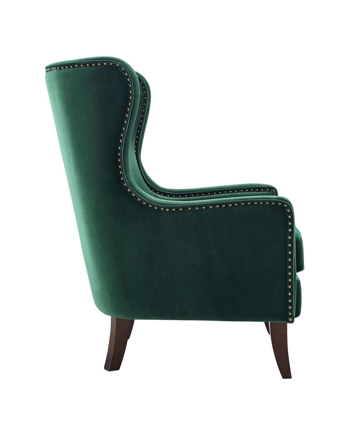 Shop Steve Silver Rosco 30" Velvet Accent Chair In Medium Green