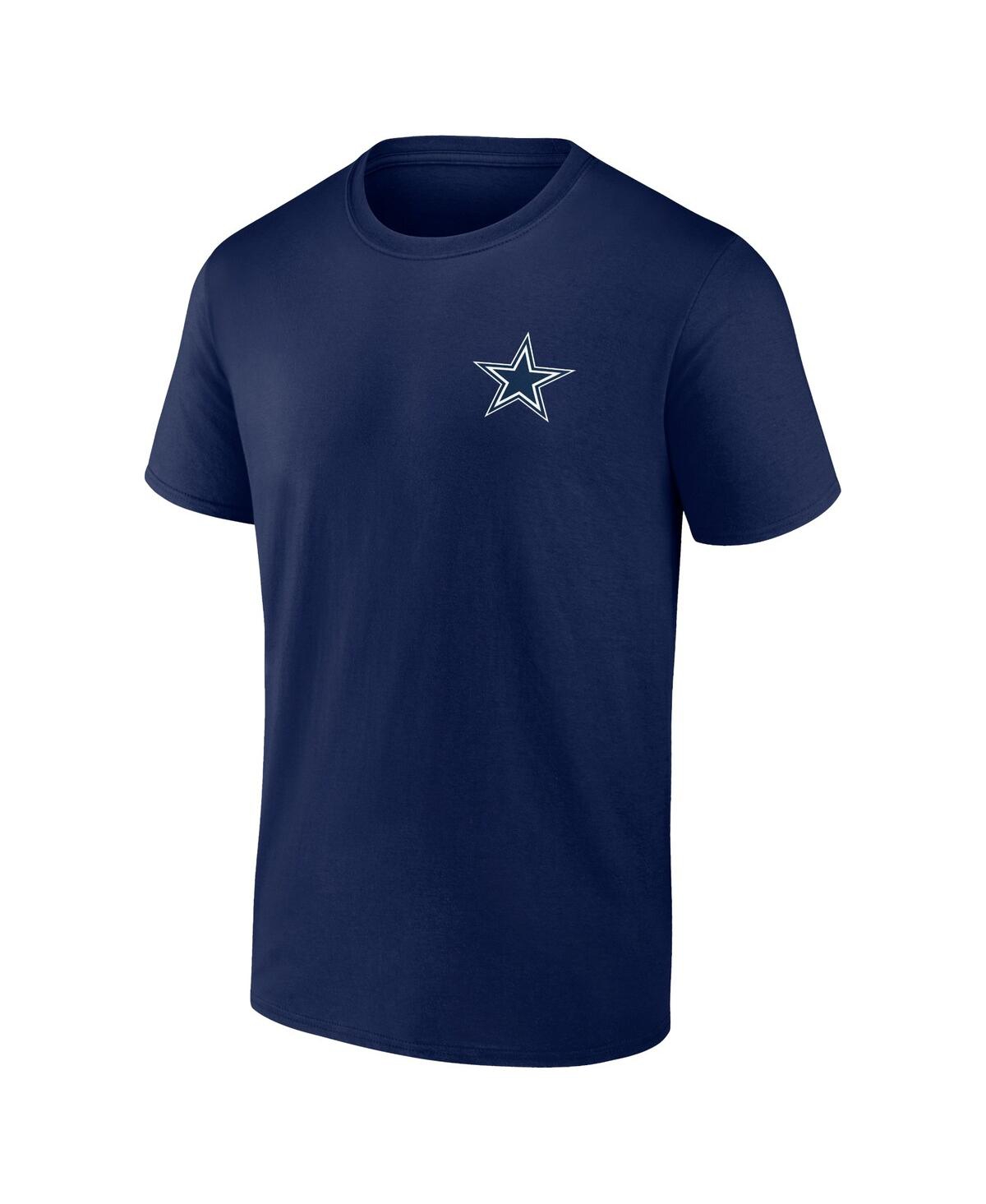 Shop Fanatics Men's  Navy Dallas Cowboys Number One Dad T-shirt