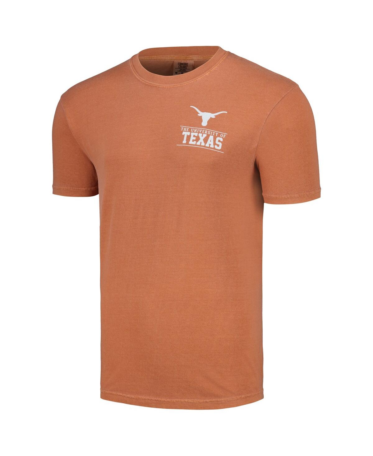 Image One Men's Texas Orange Texas Longhorns Campus Badge  T-shirt In Orange