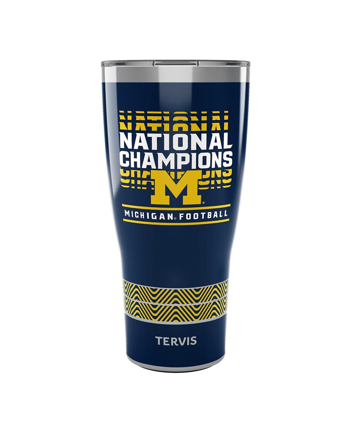 Tervis Tumbler Michigan Wolverines College Football Playoff 2023 National Champions 30 oz Stainless Steel Tumbler In Blue