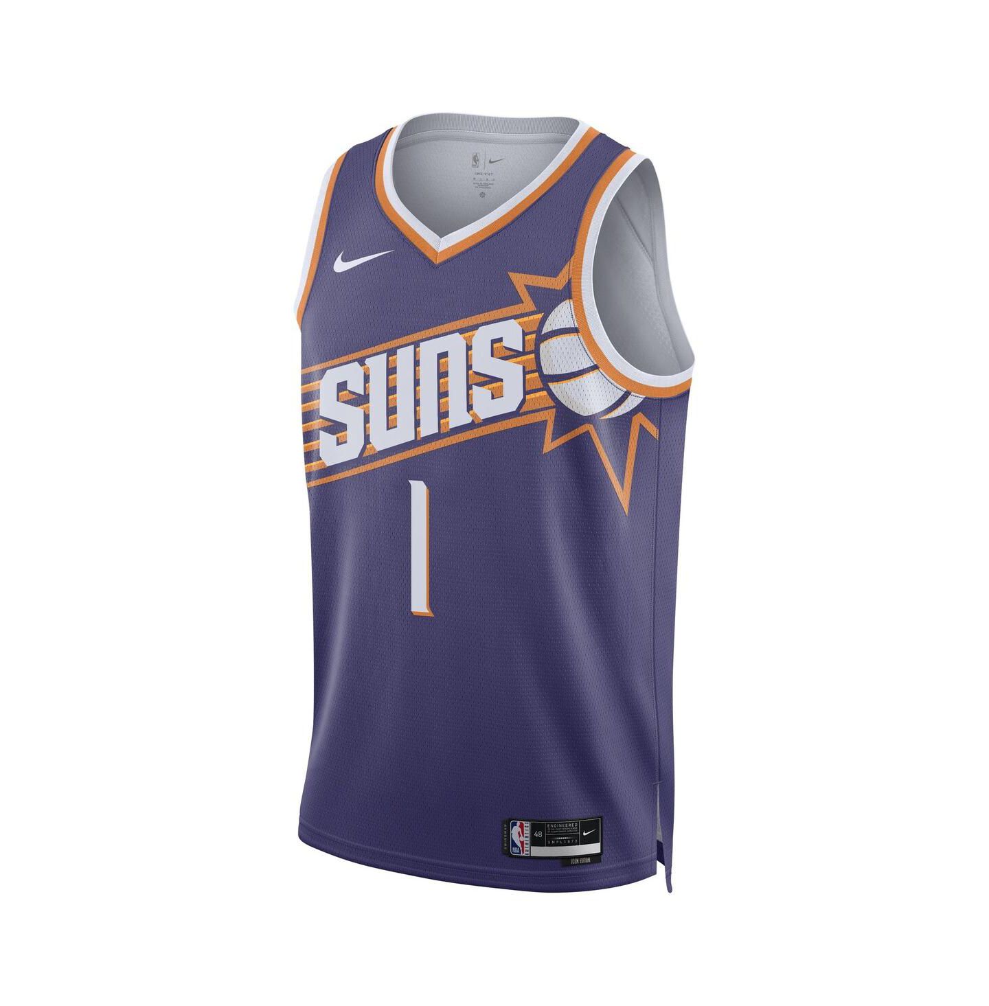 Топ Nike Devin Booker Purple Phoenix Suns Swingman Jersey - Icon Edition — фото 2