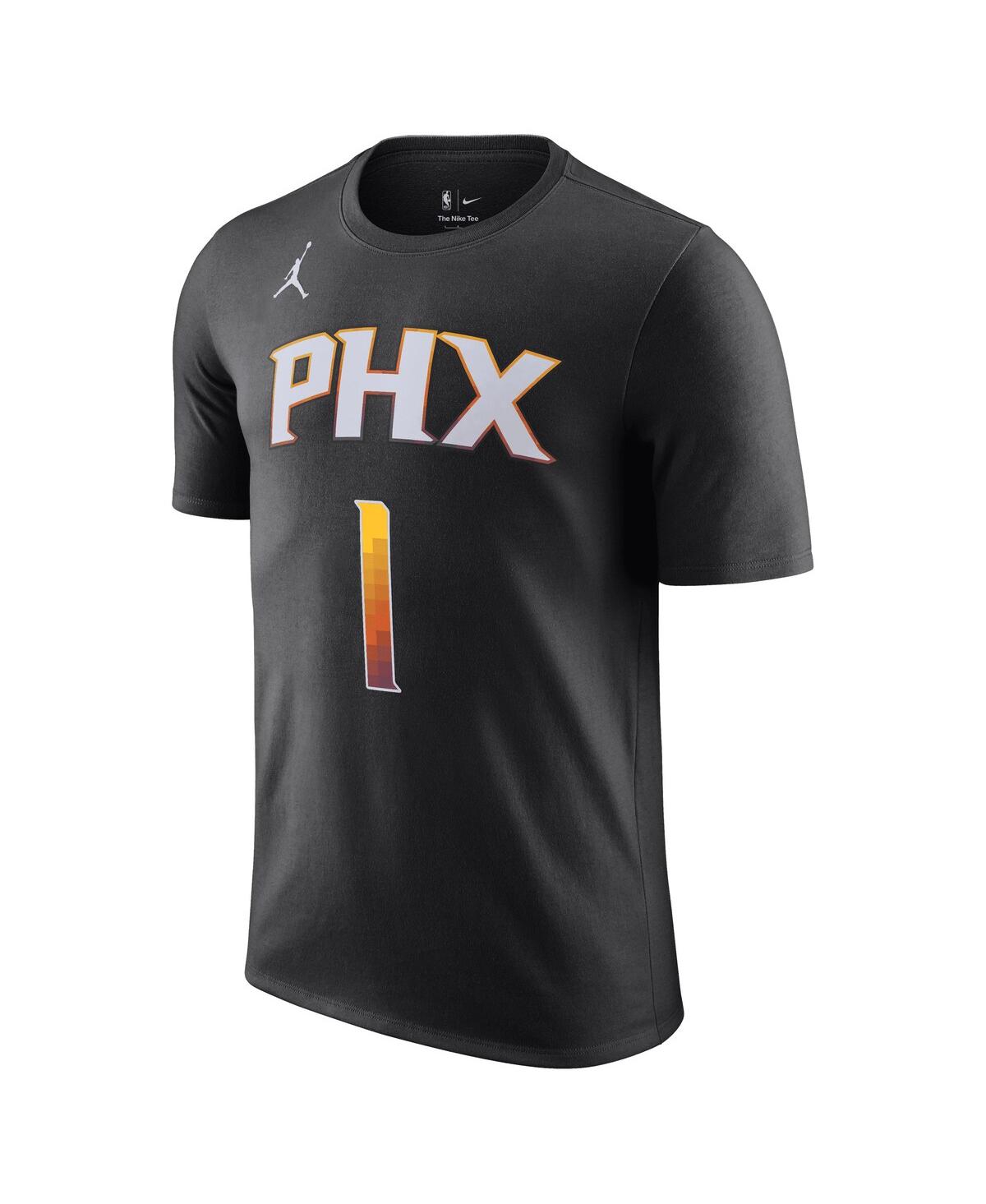 Men's Jordan Devin BookerPhoenix Suns 2022/23 Statement Edition Name and Number T-shirt - Black