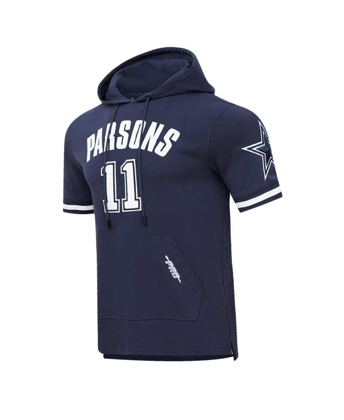 PRO STANDARD MEN'S PRO STANDARD MICAH PARSONS NAVY DALLAS COWBOYS PLAYER NAME AND NUMBER HOODIE T-SHIRT 