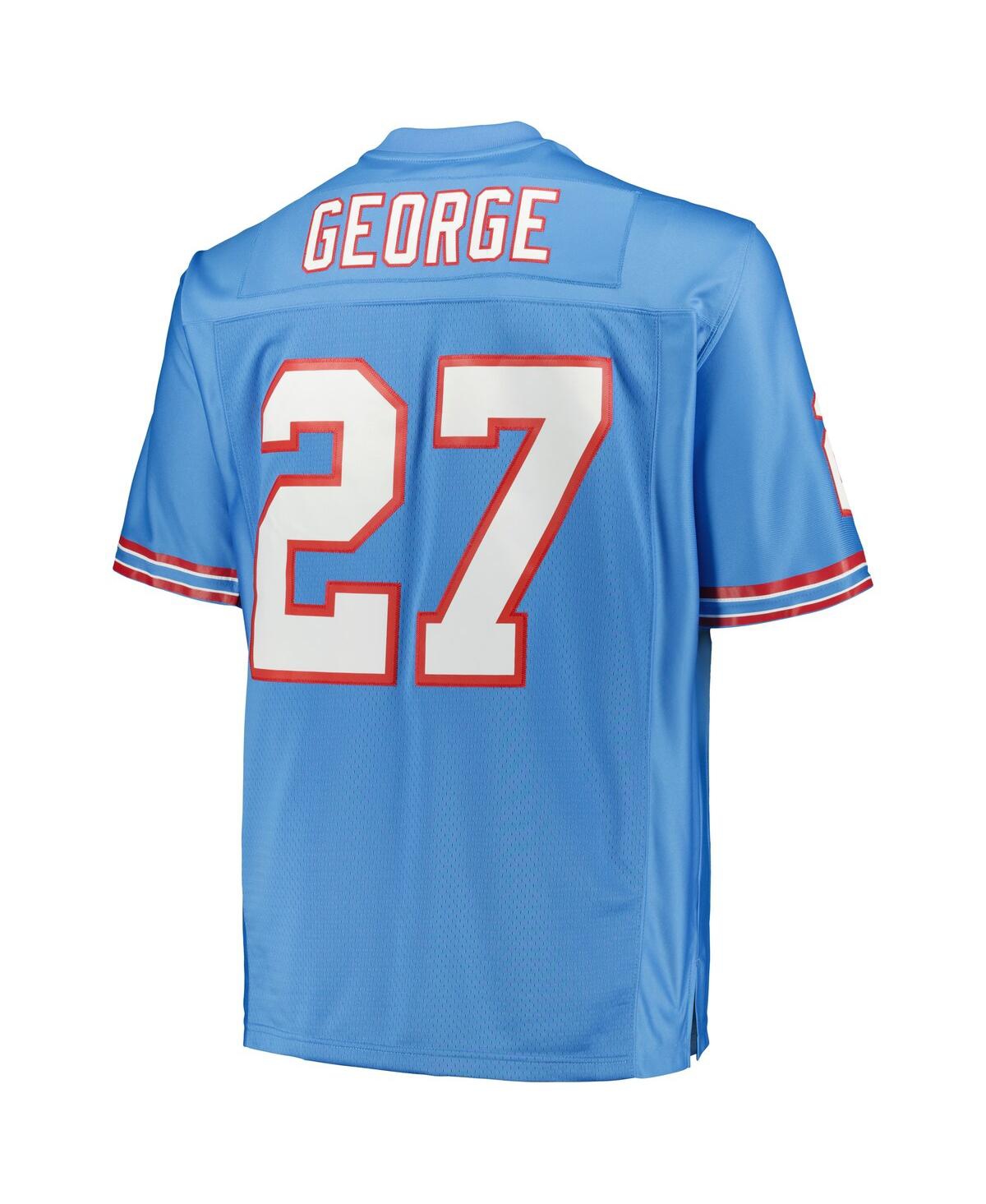 Men's Mitchell & Ness Eddie GeorgeHouston Oilers Big & Tall 1997 Legacy Retired Player Jersey - Light Blue