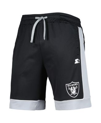 Men's Black, Silver Las Vegas Raiders Fan Favorite Fashion Shorts