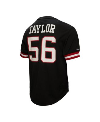 Men's Lawrence Taylor Black New York Giants Retired Player Name & Number Mesh Top