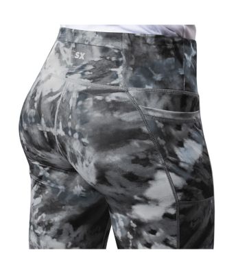 Women's Black Las Vegas Raiders Aubrey Tie-Dye Leggings