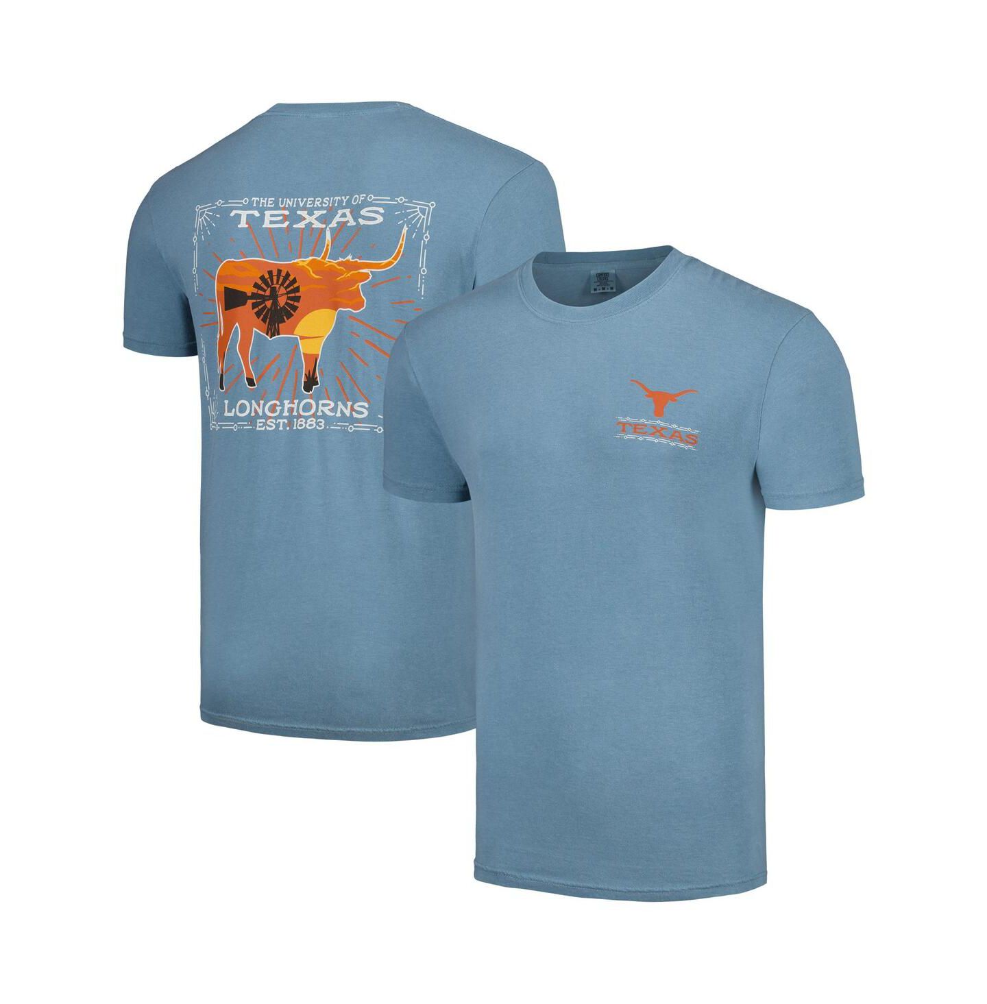Мужская футболка Image One Light Blue Texas Longhorns State Scenery — фото 1