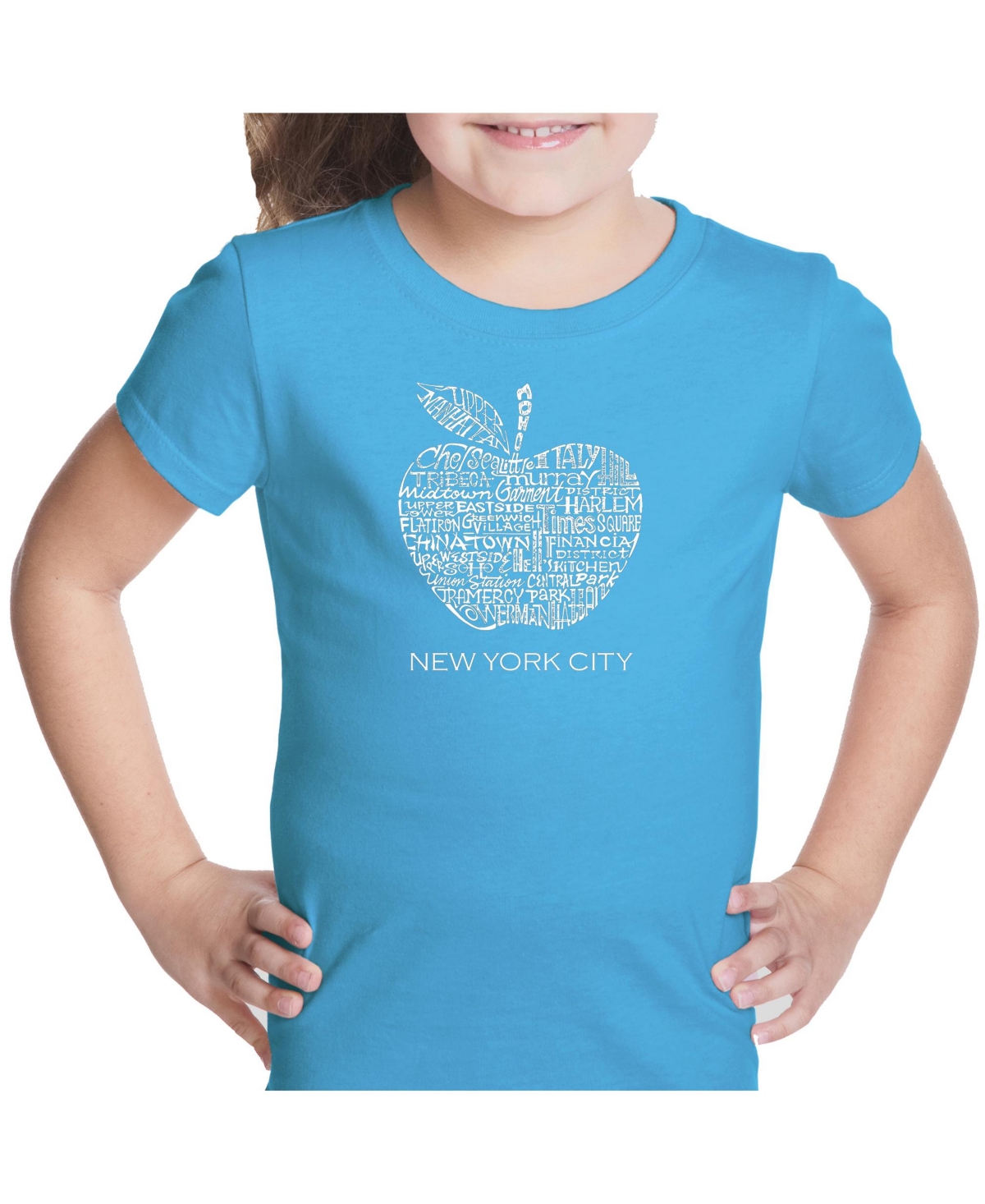 Girl's Word Art T-shirt - Neighborhoods in Nyc