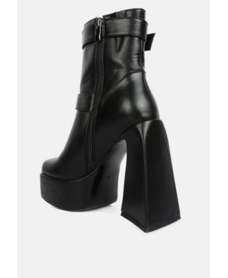 Hot Cocoa High Platform Ankle Boots