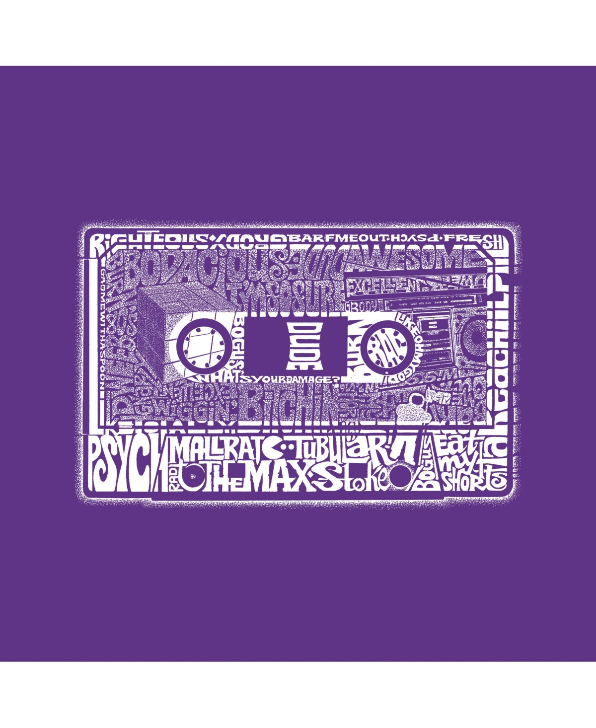 Girl's Word Art T-shirt - The 80's