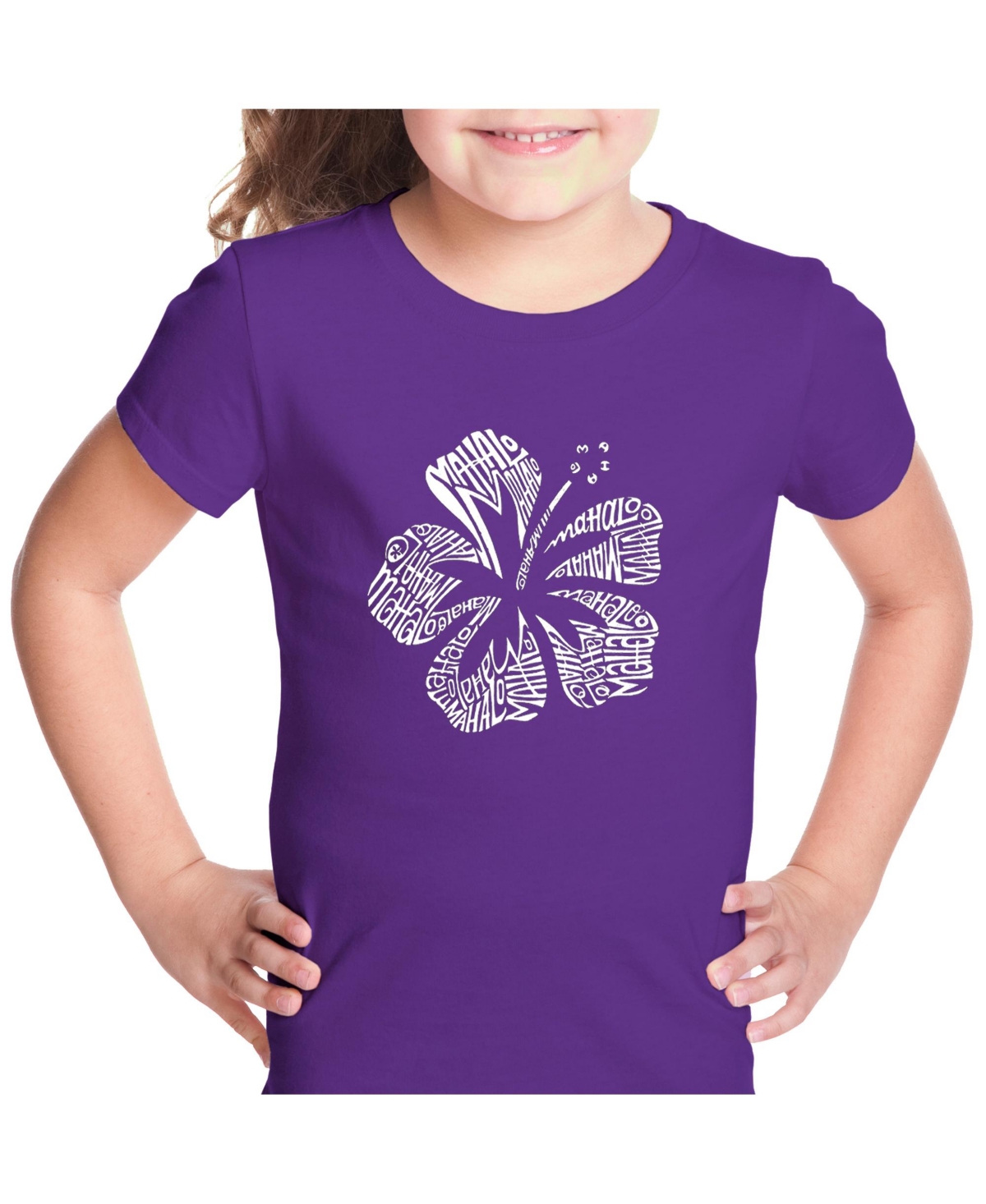 Girl's Word Art T-shirt - Mahalo