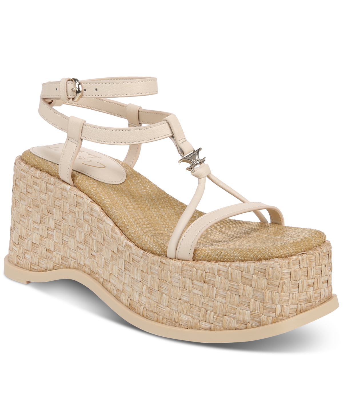 Odette Strappy Wedge Platform Sandals - Vanilla Bean