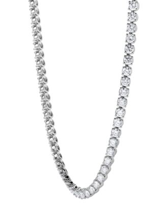 Lab Grown Diamond 18" Tennis Necklace (20 ct. t.w.) in 14k White Gold or 14k Yellow Gold