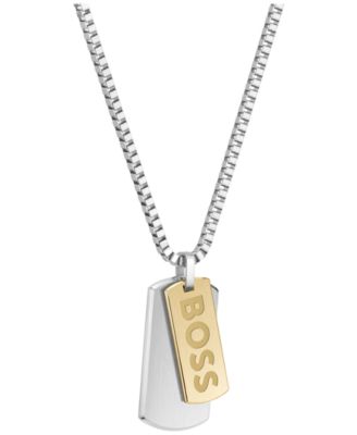 Men's Devon Two-Tone Stainless Steel Necklace