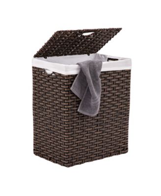 Handwoven Lidded Laundry Hamper