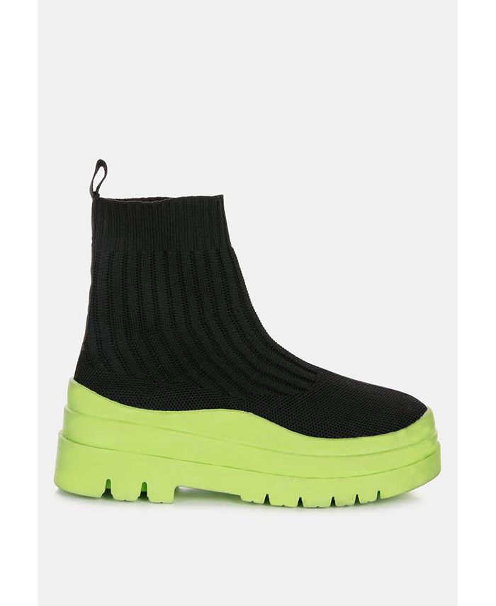 London Rag quavo knitted platform chunky boots Macy's